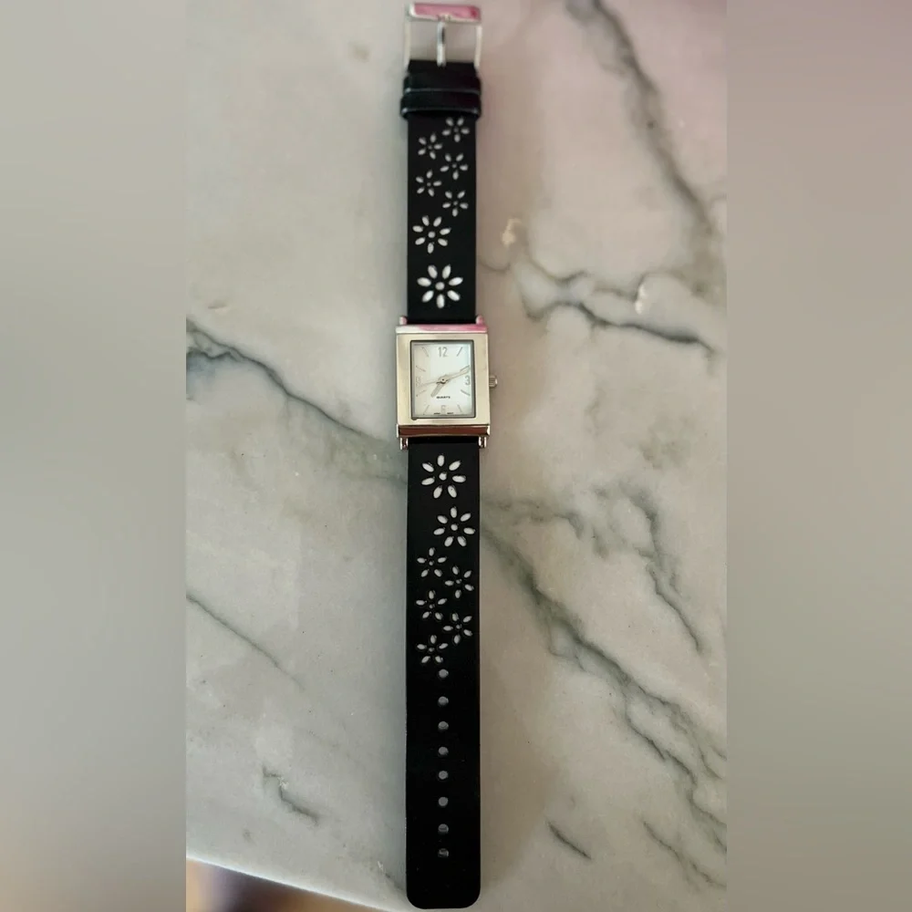 quartz watch floral